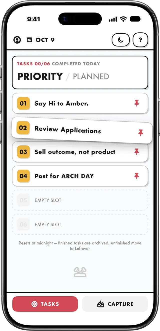 Elf's Priority list on iPhone